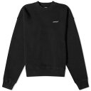 オフホワイト ルーナー ルナー アロー クルー スウェット 黒色 ブラック スウェットトレーナー メンズ 【 OFF-WHITE LUNAR ARROW CREW SWEAT / BLACK 】 メンズファッション トップス