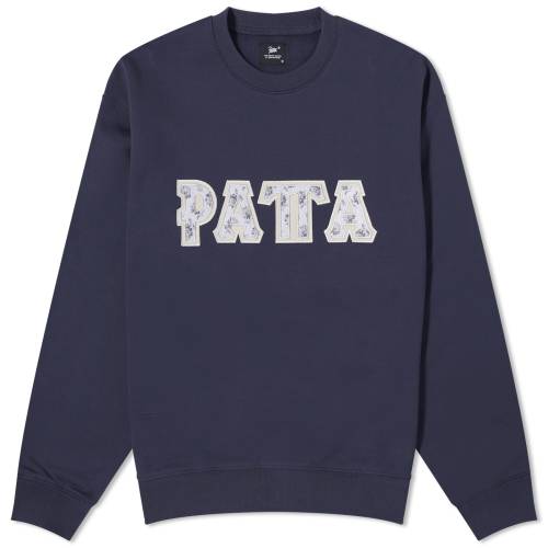 クルー スウェット 青色 ブルー スウェットトレーナー メンズ 【 PATTA HOMESICK BOXY CREW SWEAT / BLUE NIGHTS 】 メンズファッション トップス