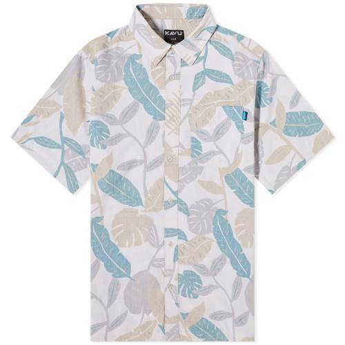 Ju[ X[u  Y y KAVU TOPSPOT SHORT SLEEVE SHIRT / FROND PALM z Yt@bV gbvX