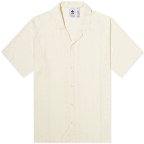 【★スーパーSALE★6/11深夜2時迄】アディダス スリーブ アイボリー 半袖 メンズ 【 ADIDAS FASHION SHORT SLEEVE SHIRT / IVORY 】 メンズファッション トップス