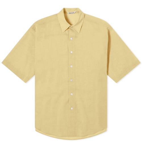 X[u F CG[  Y y AURALEE FINX SHORT SLEEVE SHIRT / LIGHT YELLOW CHAMBRAY z Yt@bV gbvX