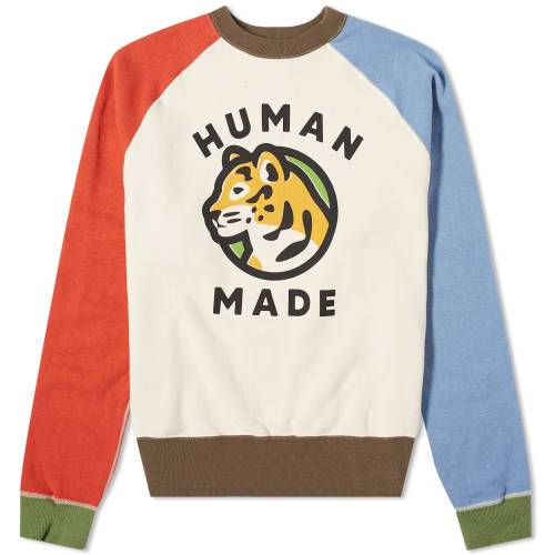 ヒューマンメイド クレイジー クルー スウェット 白色 ホワイト スウェットトレーナー メンズ 【 HUMAN MADE HUMAN MADE TSURIAMI CRAZY CREW SWEAT / WHITE 】 メンズファッション トップス