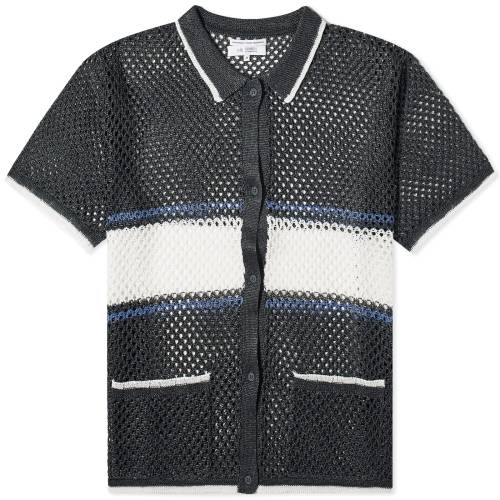 X[u `R[ CE.  Y y F/CE. MESH KNITTED SHORT SLEEVE SHIRT / CHARCOAL z Yt@bV gbvX