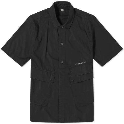 V[s[Jpj[ F ubN C.P. Y y C.P. COMPANY COMPANY POPELINE POCKET SHIRT / BLACK z Yt@bV gbvX