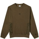 シーピーカンパニー クルー スウェット 緑 グリーン C.P. スウェットトレーナー メンズ 【 C.P. COMPANY COMPANY POCKET CREW SWEAT / IVY GREEN 】 メンズファッション トップス