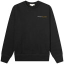 アレキサンダーマックイーン ロゴ クルー スウェット 黒色 ブラック スウェットトレーナー メンズ 【 ALEXANDER MCQUEEN ALEXANDER MCQUEEN EMBROIDERED LOGO CREW SWEAT / BLACK 】 メンズファッション トップス