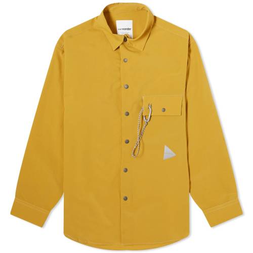 Ah_[ F CG[ Y y AND WANDER AND WANDER DRY BREATHABLE SHIRT / YELLOW z Yt@bV gbvX