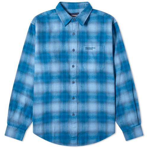 F u[ Y y THISISNEVERTHAT FLANNEL CHECK SHIRT / BLUE z Yt@bV gbvX