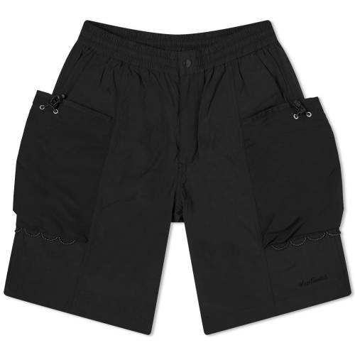 【★スーパーSALE★6/11深夜2時迄】ワイルド ショーツ ハーフパンツ 黒色 ブラック メンズ 【 WILD THINGS WILD THINGS CAMP TOOL POCKET SHORTS / BLACK 】 メンズファッション ズボン