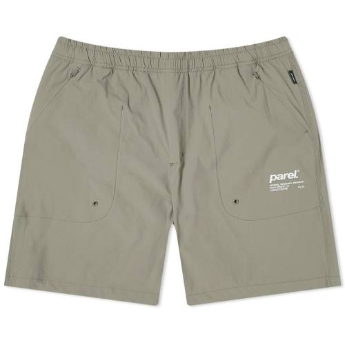 ナイロン ショーツ ハーフパンツ 緑 グリーン メンズ 【 PAREL STUDIOS PAREL STUDIOS SAANA NYLON SHORTS / DUSTY GREEN 】 メンズファッション ズボン