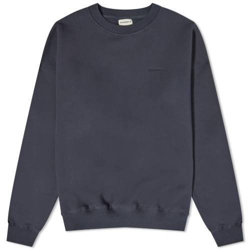 クルー トレーナー 青色 ブルー スウェットトレーナーER レディース 【 ADANOLA OVERSIZED CREW SWEATER / MIDNIGHT BLUE 】 レディースファッション トップス