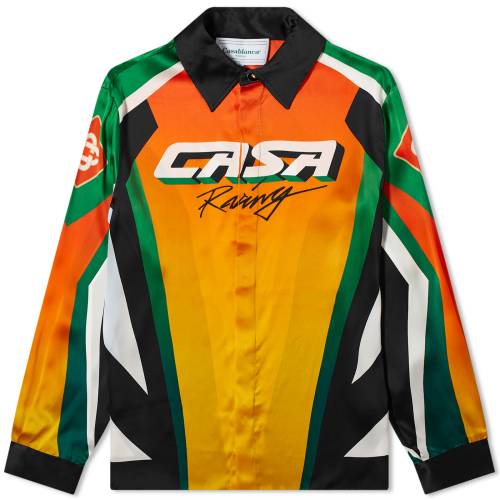 カサブランカ スリーブ 長袖 レディース 【 CASABLANCA CASA MOTO SPORT SILK LONG SLEEVE SHIRT / CASA MOTO SPORT 】 レディースファッション トップス