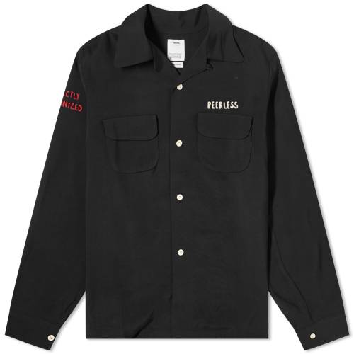 rYr X[u F ubN  Y y VISVIM KEESEY LONG SLEEVE SHIRT / BLACK z Yt@bV gbvX