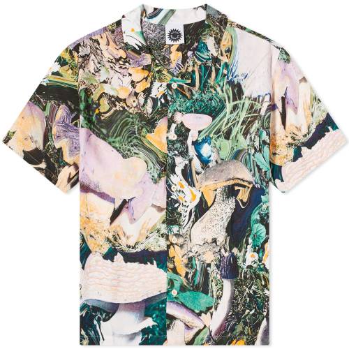 Y y GOOD MORNING TAPES GOOD MORNING TAPES SHROOMS VACATION SHIRT / z Yt@bV gbvX