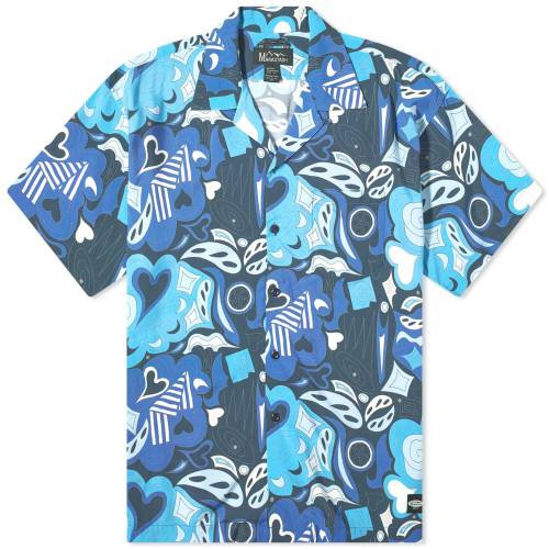 }iX^bV F lCr[ Y y MANASTASH MANALOHA VACATION SHIRT / NAVY z Yt@bV gbvX