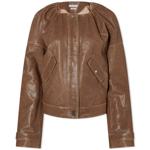 レザー ジャケット 茶色 ブラウン レザージャケット レディース 【 SAKS POTTS SAKS POTTS MARGETA LEATHER JACKET / BROWN 】