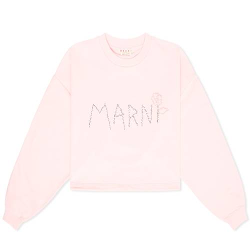 マルニ カジュアル クルー スウェット スウェットトレーナー レディース 【 MARNI CASUAL CREW SWEAT / MAGNOLIA 】 レディースファッション トップス ニット セーター