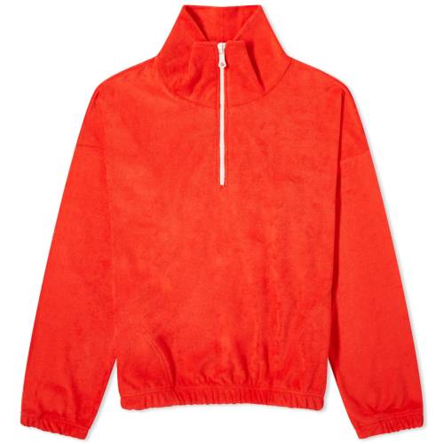 nEoC\ n[t XEFbgVc g[i[  bh t@CA HOWLIN' n[tWbv fB[X y HOWLIN BY MORRISON HALF ZIP TOWELLING SAFE SPACE SWEATSHIRT / RED FIRE z fB[Xt@b