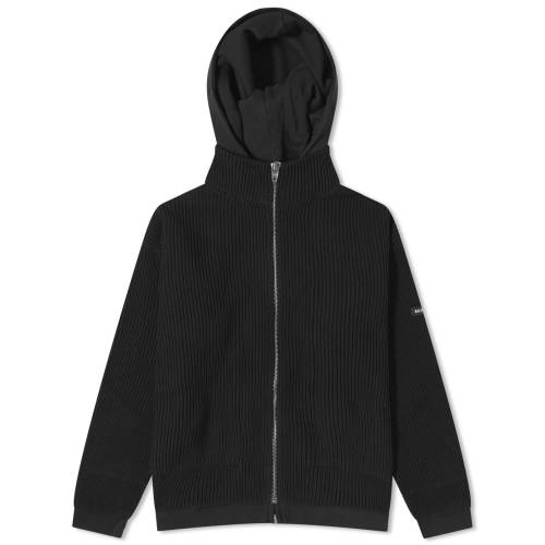 バレンシアガ カーディガン 黒色 ブラック メンズ 【 BALENCIAGA ZIP UP CARDIGAN / BLACK 】 メンズファッション トップス