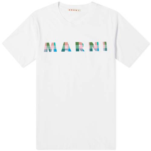 マルニ ロゴ Tシャツ 白色 ホワイト 