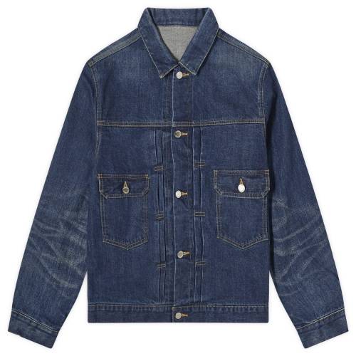 ユニフォームエクスペリメント デニム トラッカー ジャケット 青色 ブルー トラッカージャケット メンズ 【 UNIFORM EXPERIMENT UNIFORM EXPERIMENT DAMAGED DENIM TRUCKER JACKET / BLUE 】 メンズファッション