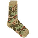 ANONYMOUS ISM カーキ 【 ANONYMOUS ISM CAMO CREW SOCK KHAKI 】 インナー 下着 ナイトウエア メンズ 下 レッグ