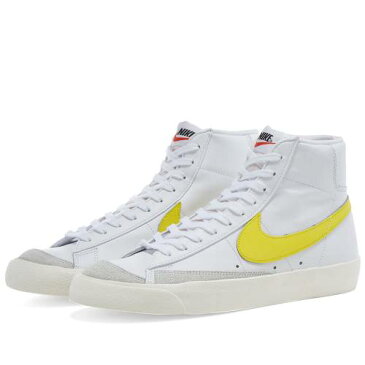 ナイキ NIKE ブレーザー ブレイザー ミッド ビンテージ ヴィンテージ スニーカー メンズ 【 Blazer Mid 77 Vintage 】 White & Optic Yellow