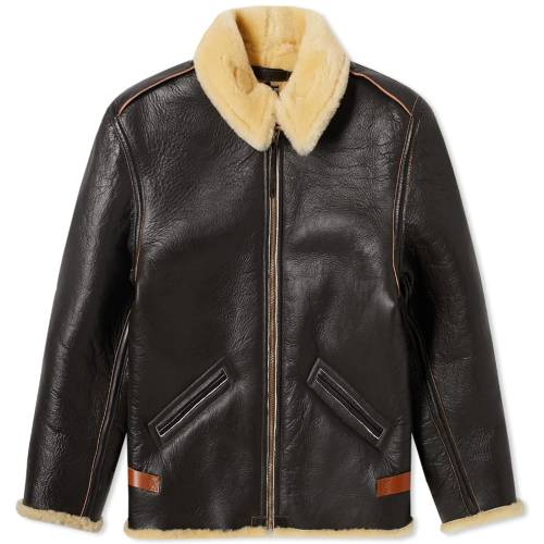THE REAL MCCOYS フライト 茶 ブラウン MCCOY'S 【 FLIGHT BROWN THE REAL MCCOYS TYPE B6 JACKET SEAL 】 メンズファッション コート ジャケット