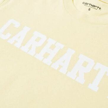 カーハート ダブリューアイピー CARHARTT WIP カレッジ Tシャツ 白 ホワイト & 【 WHITE CARHARTT WIP COLLEGE TEE FRESCO 】 メンズファッション トップス Tシャツ カットソー