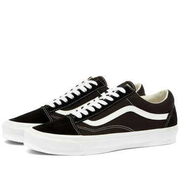 VANS VAULT バンズ 黒 ブラック 白 ホワイト & スニーカー 【 VANS BLACK WHITE VAULT OLD SKOOL LX 】 メンズ スニーカー