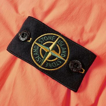 STONE ISLAND タッチ 橙 オレンジ 赤 レッド 【 ORANGE RED STONE ISLAND SKIN TOUCH HOODED JACKET 】 メンズファッション コート ジャケット