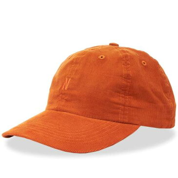 NORSE PROJECTS コーデュロイ キャップ キャップ 帽子 橙 オレンジ 【 ORANGE NORSE PROJECTS BABY CORDUROY SPORTS CAP CADMIUM 】 バッグ キャップ 帽子 メンズキャップ 帽子