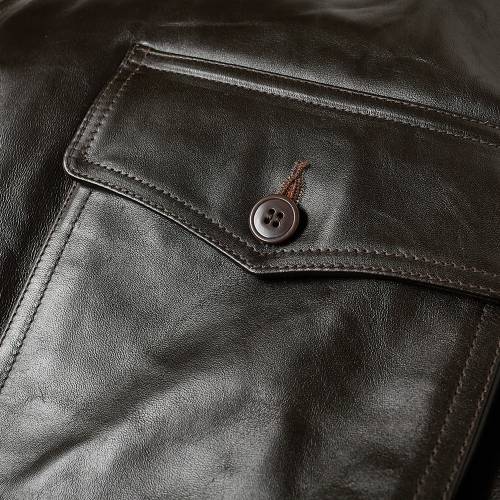 THE REAL MCCOYS フライト 茶 ブラウン MCCOY'S 【 FLIGHT BROWN THE REAL MCCOYS TYPE ANJ3A JACKET SEAL 】 メンズファッション コート ジャケット