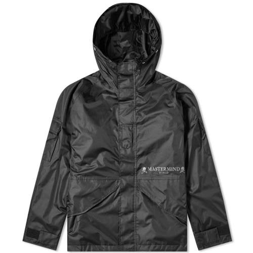 MASTERMIND WORLD 黒 ブラック 【 BLACK MASTERMIND WORLD QUILTED SKULL MOUNTAIN PARKA 】 メンズファッション コート ジャケット