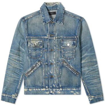 AMIRI デニム ディープ 藍色 インディゴ 【 AMIRI DENIM WRANGLER JACKET DEEP INDIGO 】 メンズファッション コート ジャケット