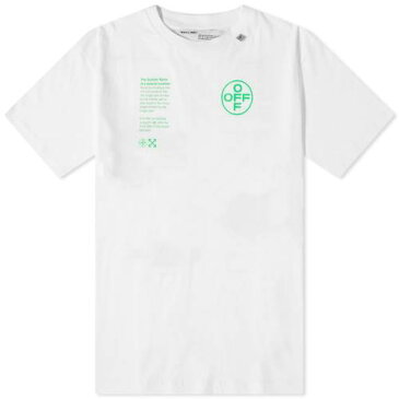 OFF-WHITE Tシャツ 白 ホワイト 【 WHITE OFFWHITE ARCH SHAPES TEE BRILLIANT 】 メンズファッション トップス Tシャツ カットソー