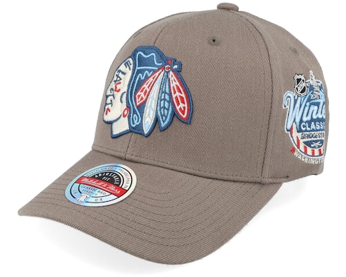 ミッチェル&ネス Mitchell & Ness 【 Hatstore Exclusive X Chicago Blackhawks Cedar Retouch Brown Adjustable - 】 シカゴ ブラックホークス 茶色 ブラウン バッグ 小物 ブランド雑貨 帽子 メンズ帽子 キャップ