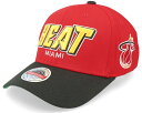 ミッチェル&ネス Mitchell & Ness 【 Miami Heat Shredder Stretch Red/Black Adjustable - 】 マイアミ ヒート バッグ 小物 ブランド雑貨 帽子 メンズ帽子 キャップ(4)