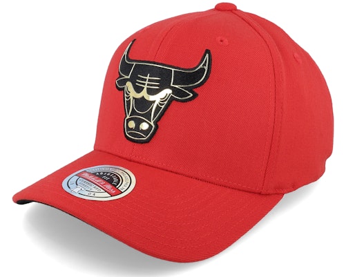 ミッチェル&ネス Mitchell & Ness 【 Chicago Bulls Golden Black Stretch Red Adjustable - 】 シカゴ ブルズ 黒色 ブラック Red 赤・レッド バッグ 小物 ブランド雑貨 帽子 メンズ帽子 キャップ