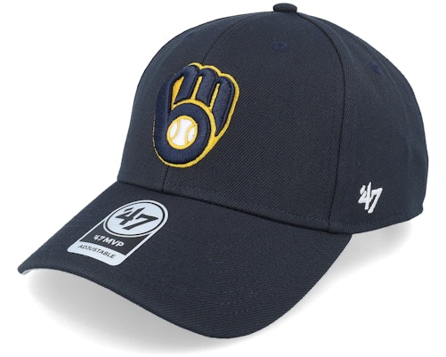 フォーティーセブンブランド 47 Brand 【 Milwaukee Brewers Mvp Navy Adjustable - 】 ミルウォーキー ブルワーズ 紺色 ネイビー バッグ 小物 ブランド雑貨 帽子 メンズ帽子 キャップ