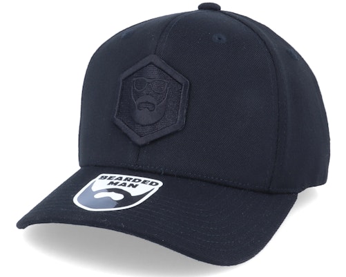 Bearded Man 【 Hexagon Logo 110 Black/Black Adjustable - 】 ロゴ バッグ 小物 ブランド雑貨 帽子 メンズ帽子 キャップ