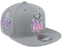 【★スーパーSALE★6/11午前2時迄】ミッチェル&ネス Mitchell & Ness 【 Milwaukee Bucks From Dusk Dark Grey Fitted - Grey 】 ミルウォーキー バックス 灰色 グレー バッグ 小物 ブランド雑貨 帽子 メンズ帽子 キャップ 灰色 グレー(4)