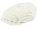 ステットソン Stetson 【 Hatteras Corduroy Jersey Wool White Flat Cap - 】 コーデュロイ ジャージ 白色...