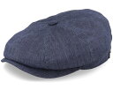 【★スーパーSALE★6/11午前2時迄】ステットソン Stetson 【 Hatteras Linen Blue Flat Cap - 】 青色 ブルー キャ...