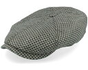 ステットソン Stetson 【 6-Panel Cap Silk Houndstooth Blue/Brown Flat Cap - 】 キャップ 帽子 バッグ 小物 ブランド雑貨 帽子 メンズ帽子 キャップ