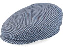 ステットソン Stetson 【 Driver Cap Silk Houndstooth Blue/Brown Flat Cap - 】 キャップ 帽子 バッグ 小物 ブランド雑貨 帽子 メンズ帽子 キャップ