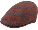 Mjm Hats 【 Daffy 3 Virgin Wool/Silk Rust Check Flat Cap - 】 キャップ 帽子 バッグ 小物 ブランド雑貨 帽子 メンズ帽子 キャップ