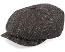 ステットソン Stetson 【 Hatteras Cashmere/Silk Charcoal Flat Cap - 】 チャコール キャップ 帽子 バッグ 小物 ブランド雑貨 帽子 メンズ帽子 キャップ