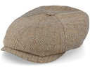 ステットソン Stetson 【 6-Panel Cap Silk/Cotton Khaki Flat Cap - 】 キャップ 帽子 カーキ バッグ 小物 ブランド雑貨 帽子 メンズ帽子 キャップ