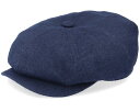 ステットソン Stetson 【 Hatteras Linen/Silk Navy Flat Cap - 】 紺色 ネイビー キャップ 帽子 バッグ 小物 ブランド雑貨 帽子 メンズ帽子 キャップ
